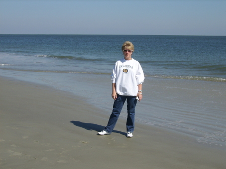 At the beach in Savannah Georgia last year