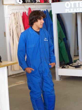 My son James getting ready to skydive