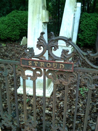 Stroud Family plot at Mars Hill Bapt. Ch.