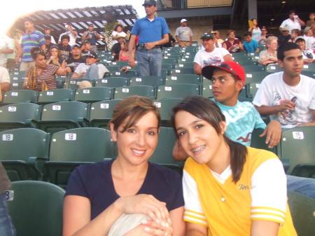 My daughter and I at a Moody State Game