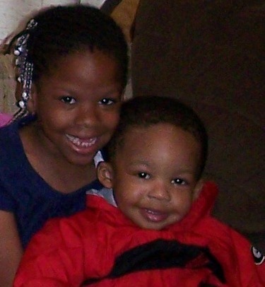 My beautiful grandchildren, Andrea and Malcolm