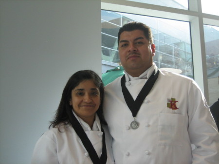 my older sister & her boyfriend graduating culinary school 2006