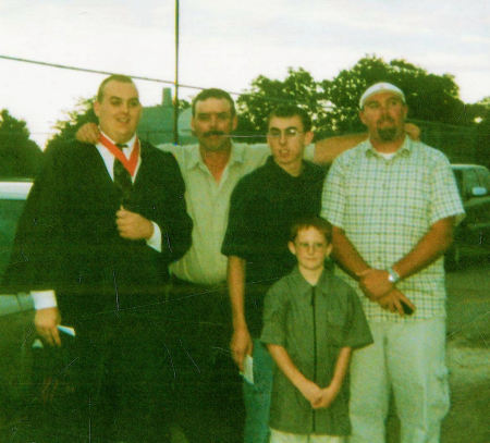 My guys hubby nad 4 boys in 2001