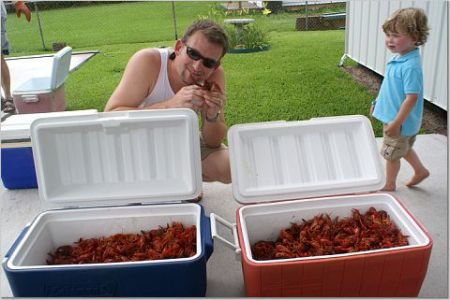 Crawfish Boil at Our House