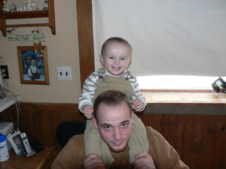 My youngest son Brandon and grandson Elijah