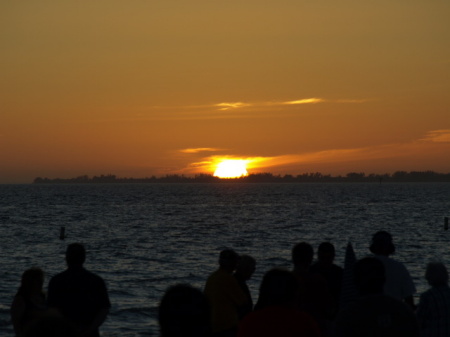 sunset on ft. myers beach