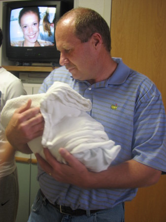 Steve and our new Grand daughter - May '08