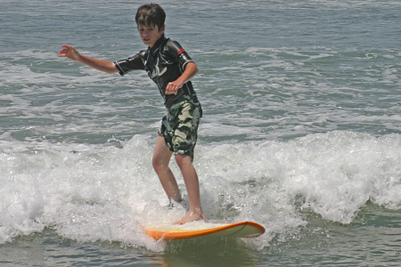 Son Russell Surfing - 2007 - 13 yrs. old