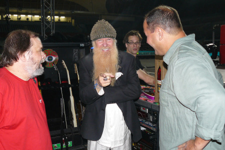 with Billy Gibbons before the show