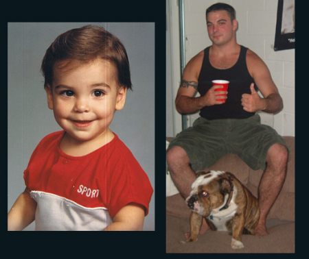 My son, Shawn- Then & Now