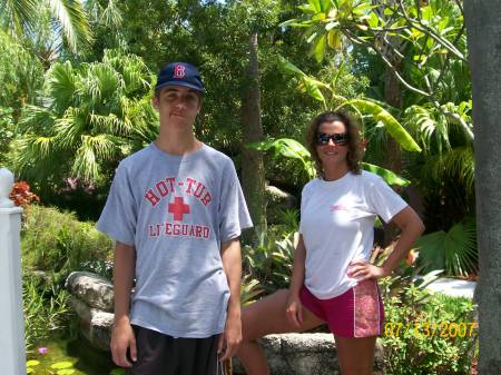 Me and Andrew at the pool in Florida - 2007