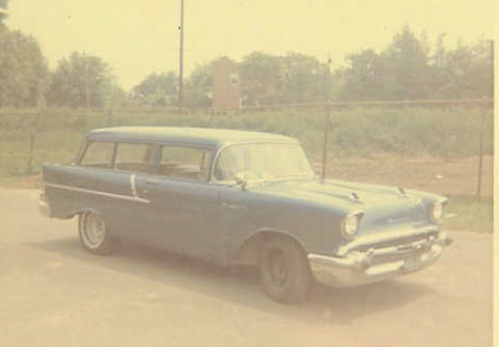 1957 Chevy Wagon-July 1967-After the paint job