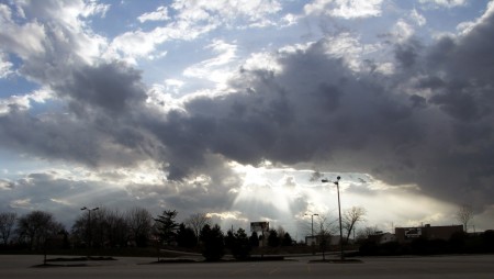 a wonderful view of the clouds