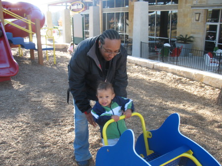 Me and Xander at the park