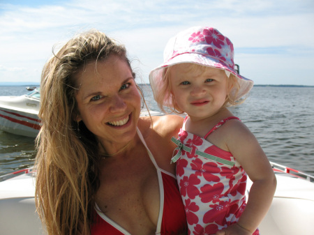 Maddie and I on our boat / Summer 2007