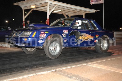 Rob racing the 1/4 mile on the Maui track.