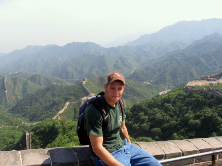 Son at the Great Wall