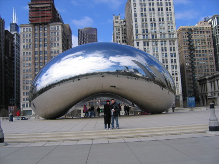 Rich and I at the "Bean" in downtown Chicago