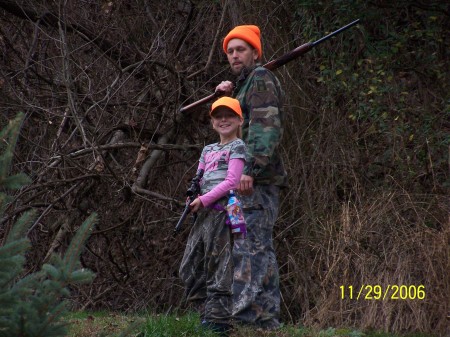 First day of deer season.... my "little" hunter and dad!