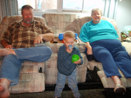 Dan, Will, and Grandma Sally McIntire