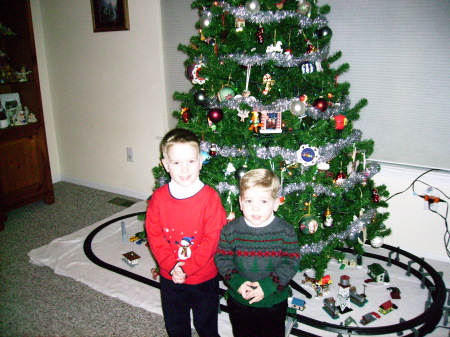 My "angels" Zachary and Tyler Christmas 2006