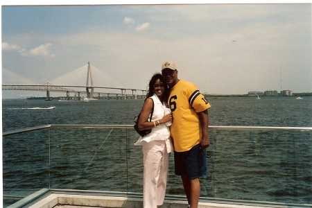 My husband, Lorenzo and I in Charleston, SC