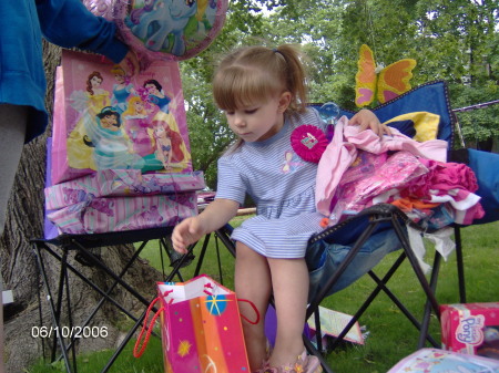 Our Little Tori at her 4th birthday party