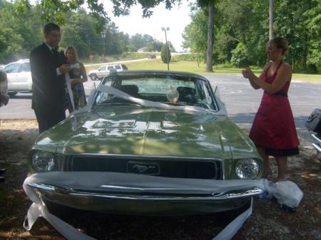 The Groom's 1967 Mustang