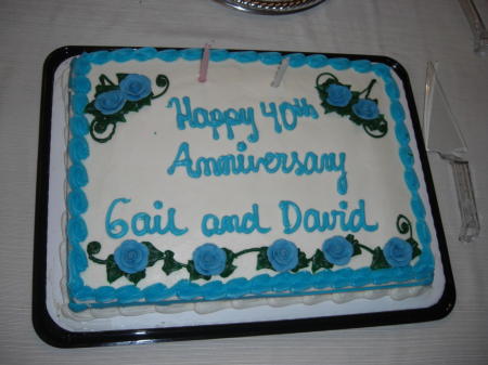 40th Anniversary Cake