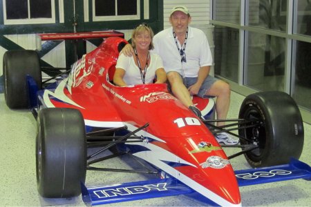 Karen and I at Indy 500