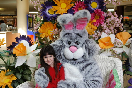 Autumn my 3 year old with the Easter Bunny 2007