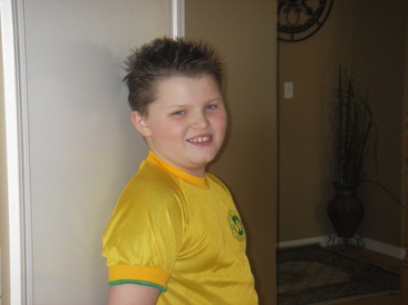 Brandon before a soccer game