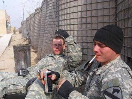 TJ and Justin in Iraq