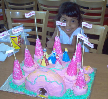 Princess wanted a castle cake...