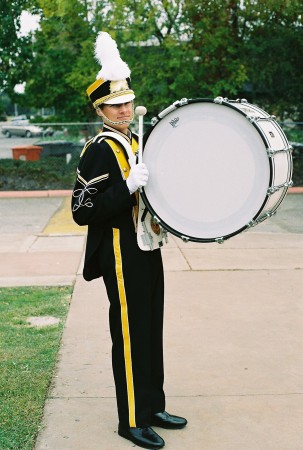 My son, Joe Jr., in the MVHS Marching Band (2007)