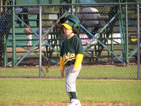 This is my baby Tristan at a baseball game 2006