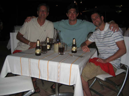 My husband Bruce and our boys in Cancun this summer