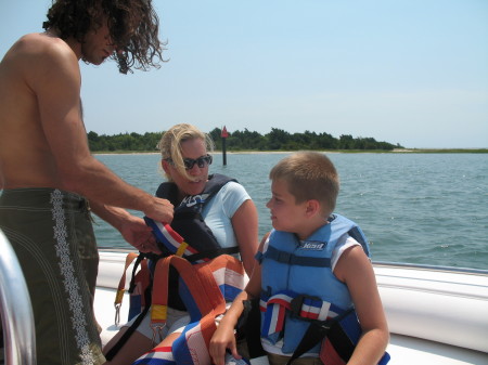 Jake and I parasailing