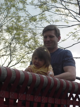 At the playground with my daughter Grace