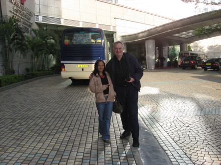 My wife and I in Hong Kong