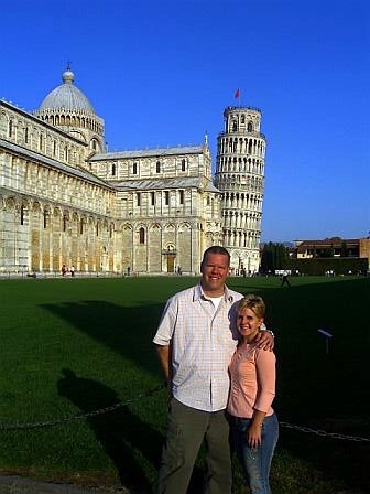 Katie and I in Pisa