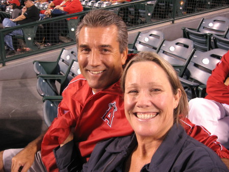 Husband & I at Angel Game