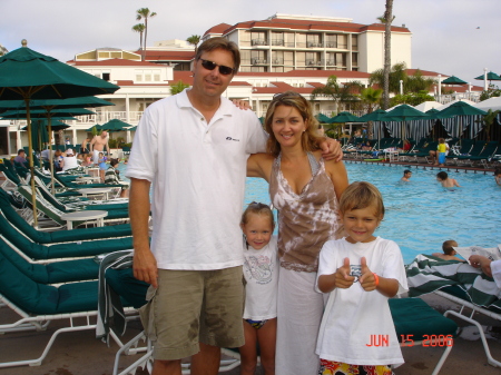 Us at the Hotel Del Coronado, Coronado Island.