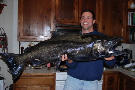 45lb King Salmon caught in the River