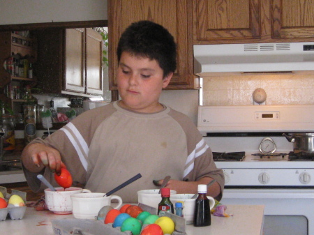 2nd grandson Frankie at easter