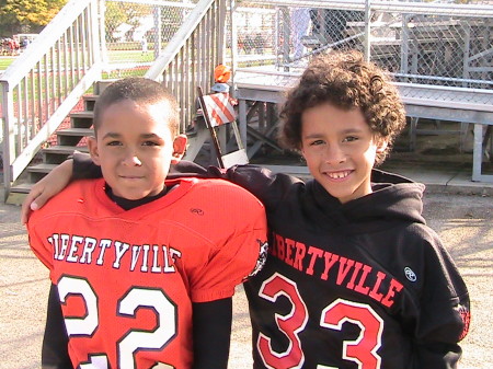 Alex (l) and Max (r) after Division Title Game