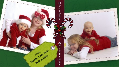 A holiday card of some sort with my kids