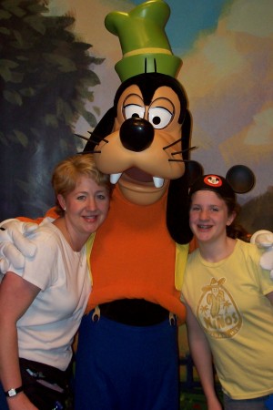 Me and Carly(our daughter) with Goofy