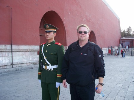 Eddie at The Forbidden City in China