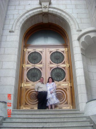 Wille and I at the Salt Lake Temple